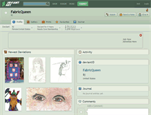 Tablet Screenshot of fabricqueen.deviantart.com