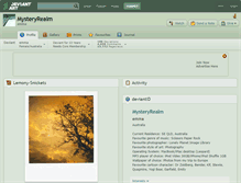 Tablet Screenshot of mysteryrealm.deviantart.com
