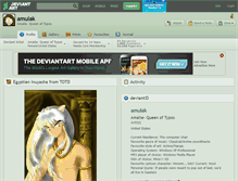 Tablet Screenshot of amulak.deviantart.com