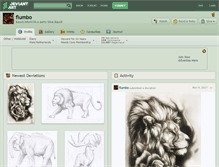 Tablet Screenshot of flumbo.deviantart.com