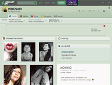 Tablet Screenshot of misschaotic.deviantart.com