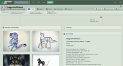 Desktop Screenshot of dragonwolfheart.deviantart.com