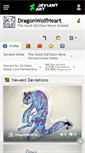 Mobile Screenshot of dragonwolfheart.deviantart.com
