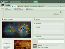 Tablet Screenshot of j-webb.deviantart.com