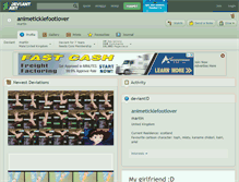 Tablet Screenshot of animeticklefootlover.deviantart.com