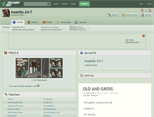 Tablet Screenshot of insanity-24-7.deviantart.com