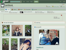 Tablet Screenshot of camiihavok.deviantart.com