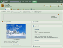 Tablet Screenshot of mareika.deviantart.com