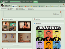 Tablet Screenshot of ivan-hoe.deviantart.com