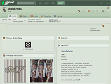 Tablet Screenshot of cheldivision.deviantart.com