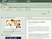 Tablet Screenshot of privee.deviantart.com