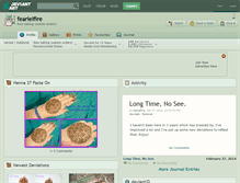Tablet Screenshot of fearielfire.deviantart.com