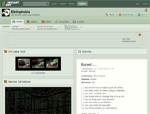 Tablet Screenshot of bibliophobia.deviantart.com