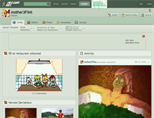 Tablet Screenshot of mother3flint.deviantart.com