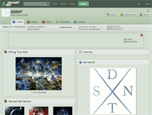 Tablet Screenshot of disent.deviantart.com