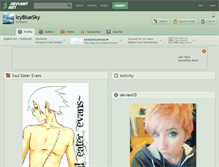 Tablet Screenshot of icybluesky.deviantart.com