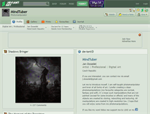 Tablet Screenshot of mindtuber.deviantart.com