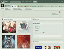 Tablet Screenshot of lennves.deviantart.com