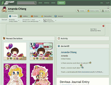 Tablet Screenshot of amanda-chiang.deviantart.com