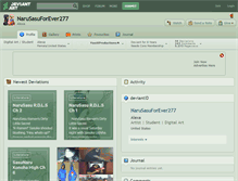 Tablet Screenshot of narusasuforever277.deviantart.com
