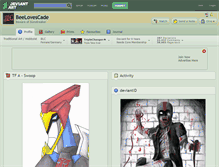 Tablet Screenshot of beelovescade.deviantart.com