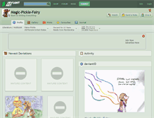 Tablet Screenshot of magic-pickle-fairy.deviantart.com