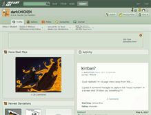 Tablet Screenshot of darkchicken.deviantart.com