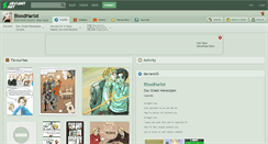 Desktop Screenshot of bloodharlot.deviantart.com
