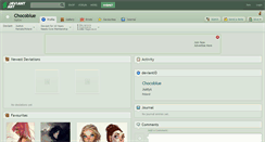 Desktop Screenshot of chocoblue.deviantart.com
