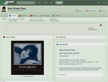 Tablet Screenshot of max-green-fans.deviantart.com