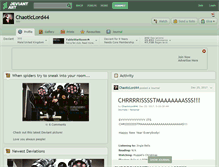 Tablet Screenshot of chaoticlord44.deviantart.com