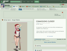 Tablet Screenshot of dennia.deviantart.com