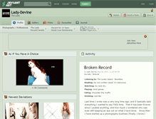 Tablet Screenshot of lady-devine.deviantart.com