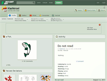 Tablet Screenshot of klashkrool.deviantart.com