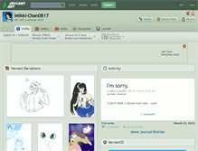 Tablet Screenshot of imikki-chan0817.deviantart.com