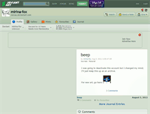 Tablet Screenshot of mirina-fox.deviantart.com