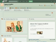 Tablet Screenshot of cappuccinobird.deviantart.com