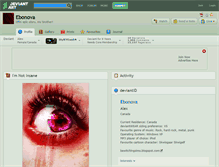 Tablet Screenshot of ebonova.deviantart.com