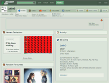 Tablet Screenshot of latin0.deviantart.com