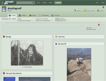 Tablet Screenshot of droolingwolf.deviantart.com