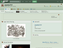 Tablet Screenshot of jojomalfoy.deviantart.com