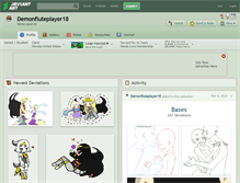 Tablet Screenshot of demonfluteplayer18.deviantart.com