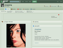 Tablet Screenshot of cbergcberg.deviantart.com