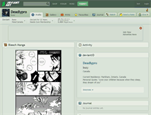 Tablet Screenshot of deadlypro.deviantart.com