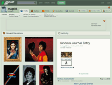 Tablet Screenshot of magalib.deviantart.com