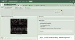 Desktop Screenshot of kristiantheconqueror.deviantart.com