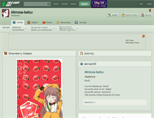 Tablet Screenshot of mimosa-katsu.deviantart.com