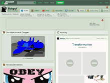 Tablet Screenshot of blakgryf.deviantart.com