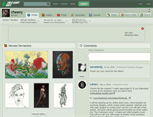 Tablet Screenshot of cheeny.deviantart.com