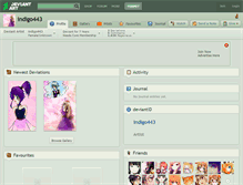 Tablet Screenshot of indigo443.deviantart.com